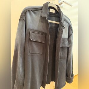 Cotton Citizen Charcoal Cardigan Sweater